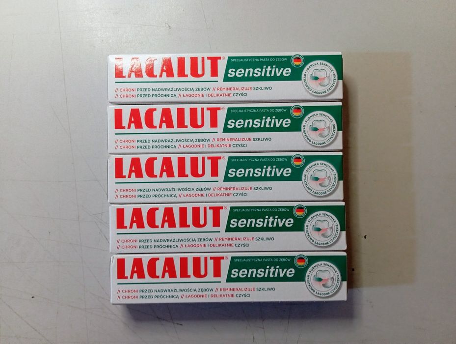 Lacalut Sensitive Pasta Do Wrażliwych Zębów 75ml 5 szt.
