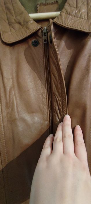 Casaco em pele homem