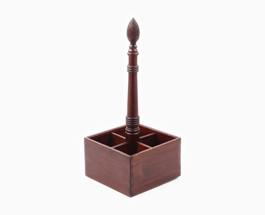 Suporte de garrafa com 4 copos