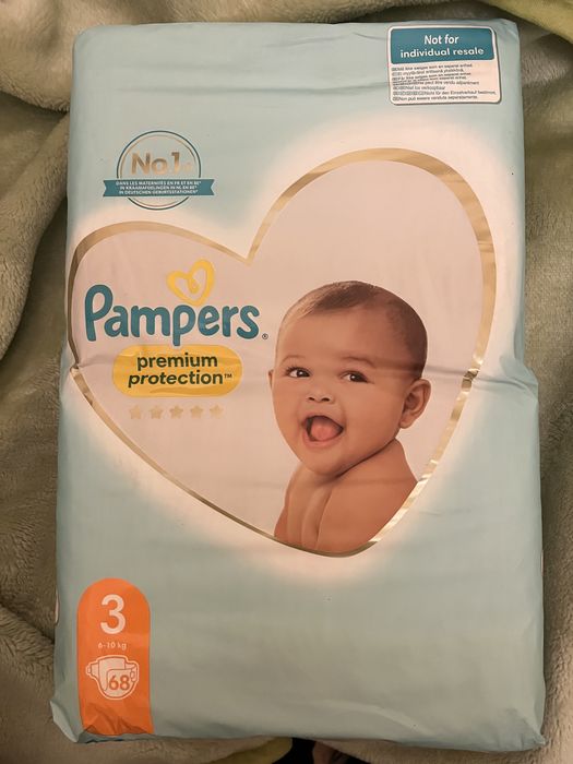 Памперсы Подгузники Pampers Premium Care размер 3, 6-10 кг, 68 шт