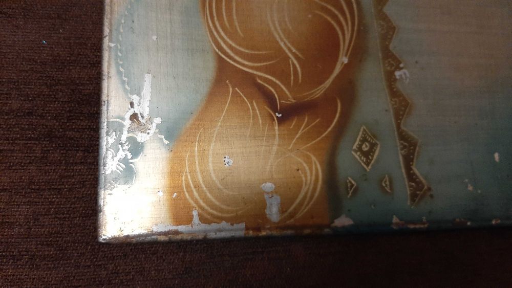 Советская Лаковая картина на металле  СССР