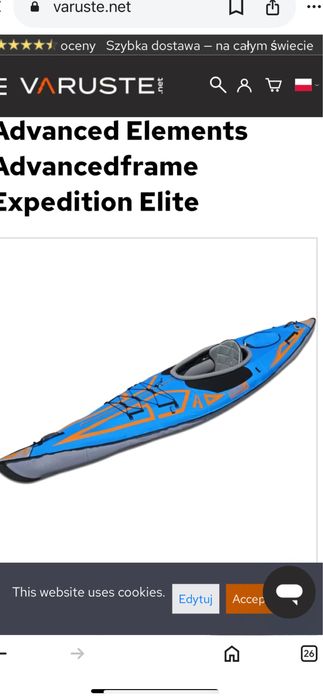 Okazja nowy kajak pneumatyczny AdvancedFrame® Expedition Elite