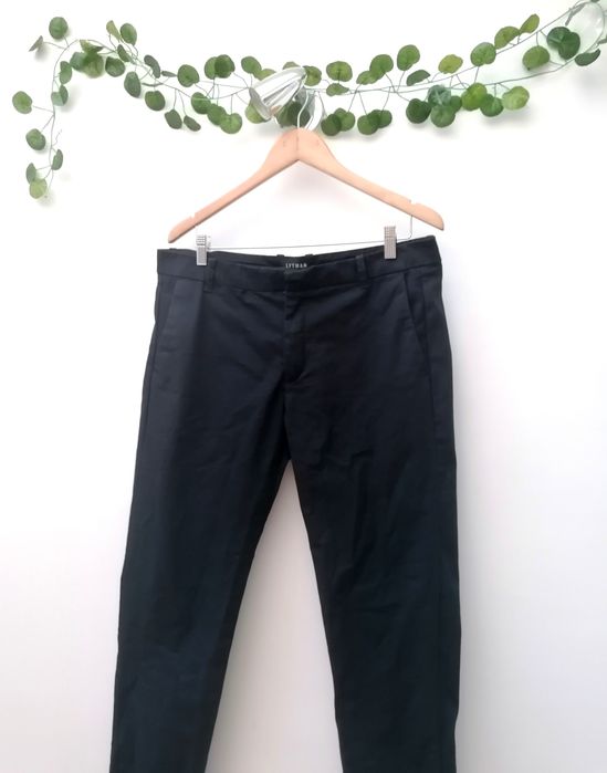 Calças Formais Azuis Marinho de Homem