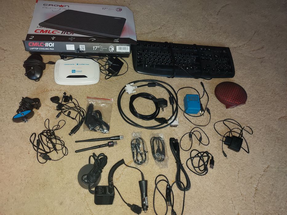 Охолодження  Ноут 17,wi fi роутер/адаптер ,клава,мишка,вебка,usb