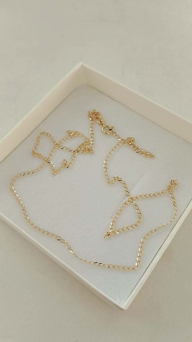 Łańcuszek "Pancerka" złoto pr. 585