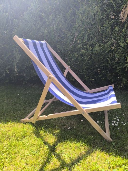 Leżak drewniany stelaż leżak plażowy regulowany
