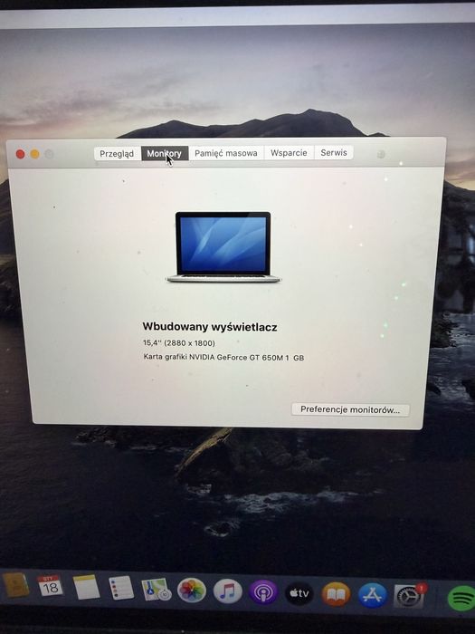 MacBook Pro  A1398 15,4”