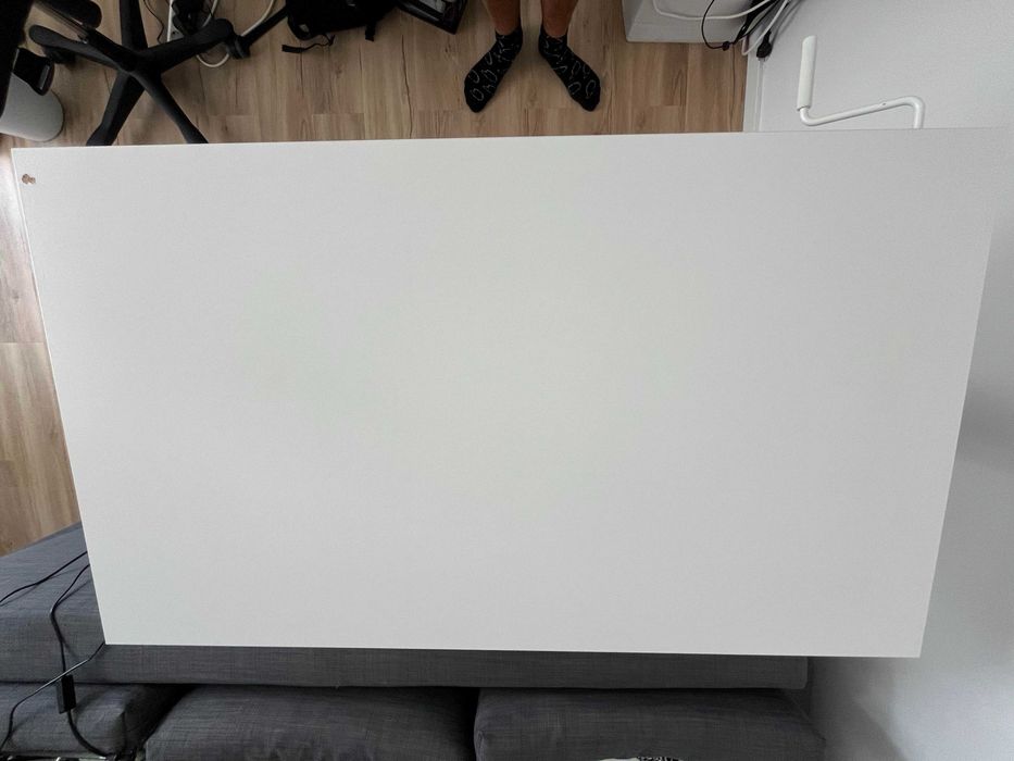 IKEA Trotten Secretária sentado/em pé, branco, 120x70 cm