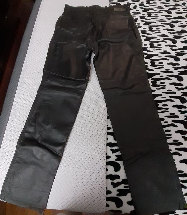 Calças em pele genuína Harley Davidson