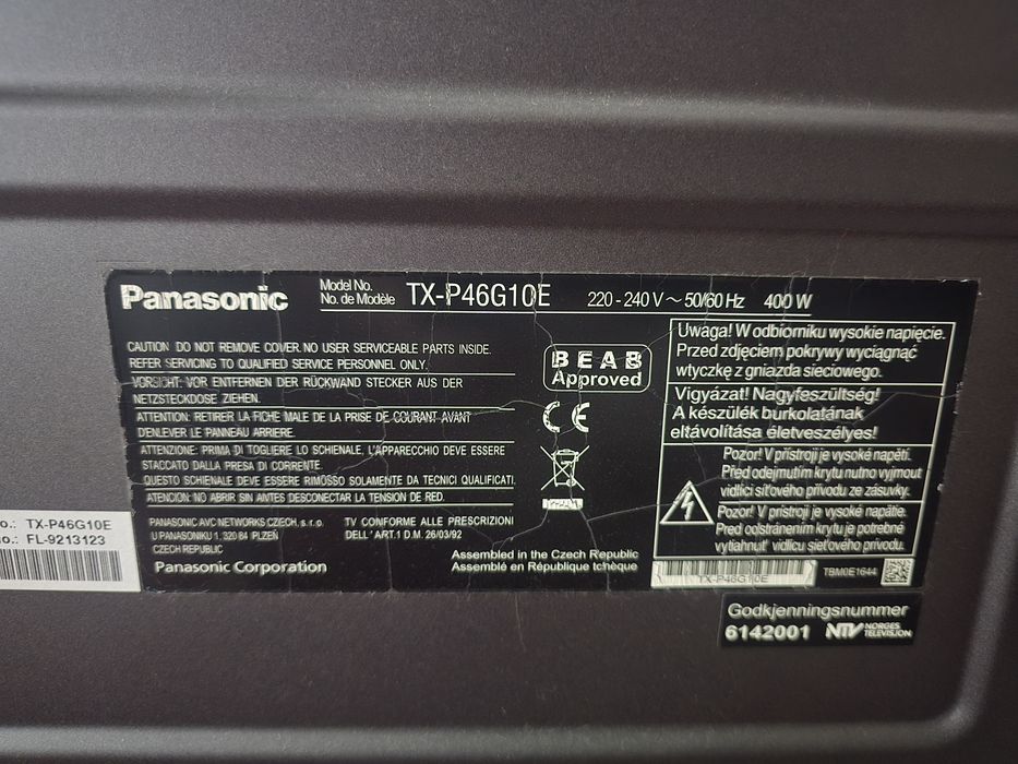 Tv lcd plasma panasonic 46" c avaria64584577888514121
