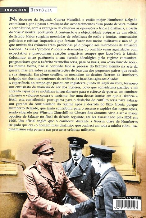 "Crónicas Militares e Políticas da II Guerra Mundial" de Humberto Delgado