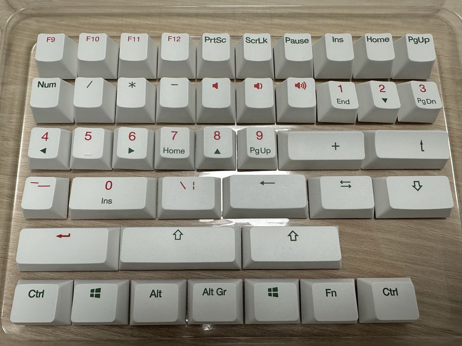 Conjunto de keycaps português Ducky PBT Doubleshot Cherry Profile