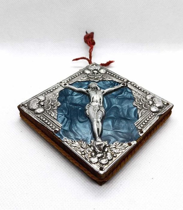 Pequeno quadro antigo católico de Jesus Cristo