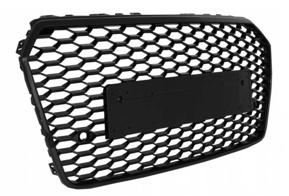 Grill AUDI A7 C7 4G 14-18 wzór RS7 czarny połysk