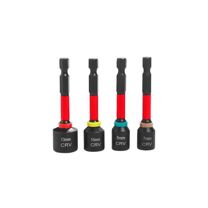 NASADKI MAGNETYCZNE HEX zestaw 4 nasadek 6-kątnych w pudełku KD11866