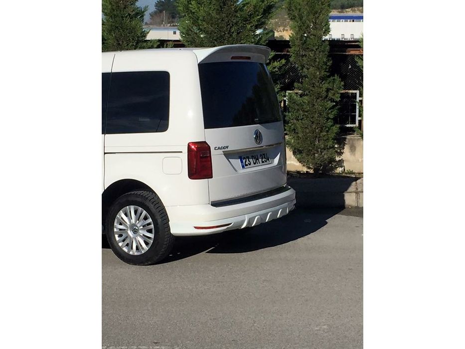 Volkswagen Caddy 2015+ Накладка на задний бампер под покраску