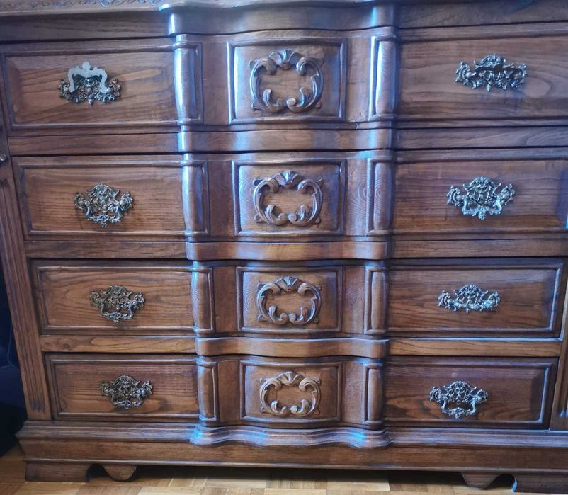 Quarto completo mobilia em madeira maciça estilo d. Jose