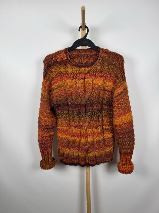 Handmade sweter robiony ręcznie L
