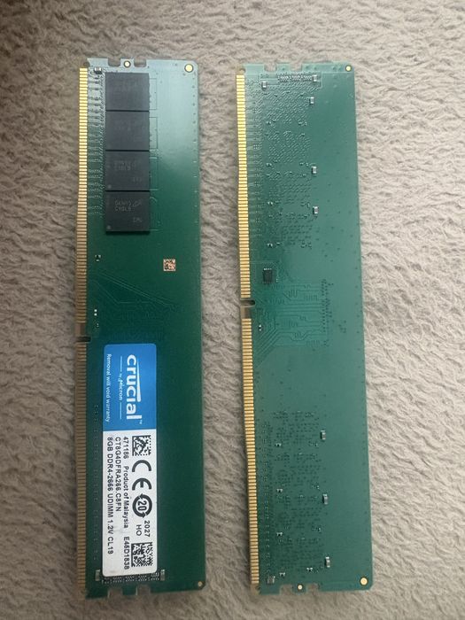 Crucial 8GB DDR4 2666MHz CL19 RAM do PC – CT8G4DFRA266