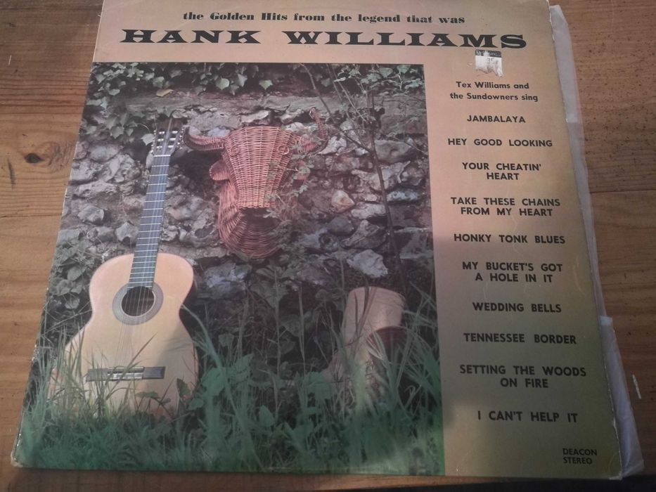 TEX WILLIAMS AND THE SUNDOWNERS -The Golden... Legend Hank Williams LP