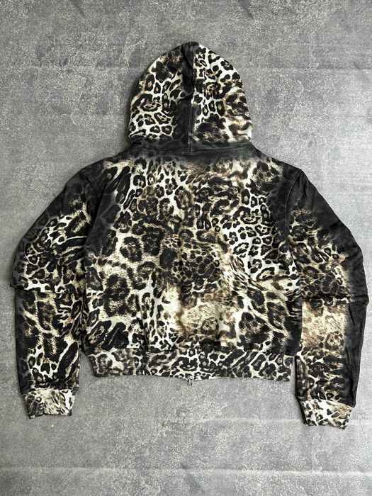 Худі Mowalola zip hoodie зипка кофта худи M L костюм леопард archive S
