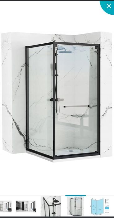 Kabina Rea Space in Black 100/80 okazja