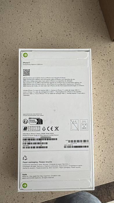 Iphone 17 256g Preto SELADO