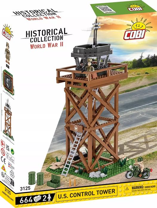 COBI 3125 U.S. Control Tower 664 elementów. Cobi