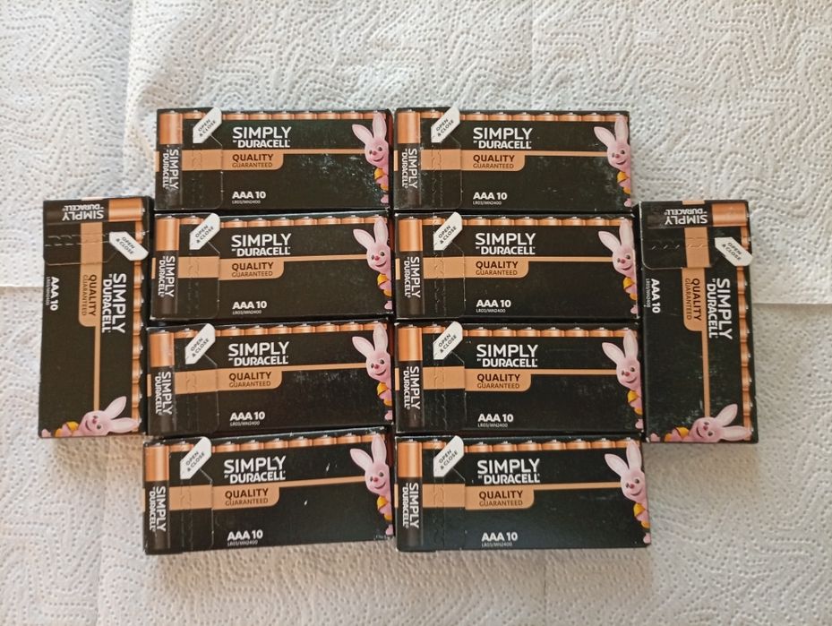 Duracell Simply Baterie AAA 10 opakowania 100 szt.