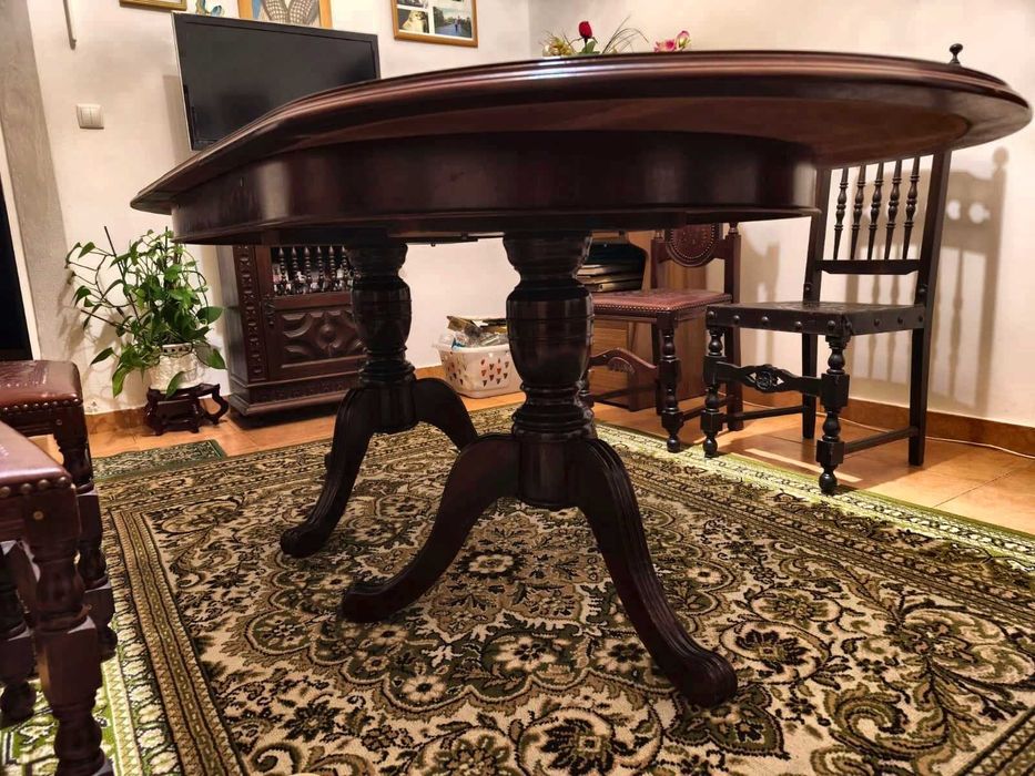 Sala de Jantar Completa em Madeira Maciça – Oportunidade!