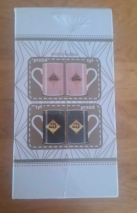 MĄŻ I ŻONA / zestaw kubków dla pary