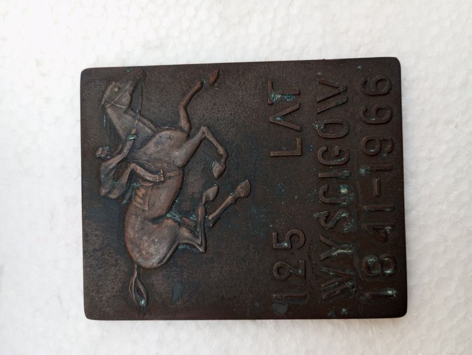 Medal z brązu - 6 x 7 cm - 125 lat Wyścigów