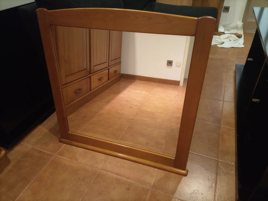 Espelho com madeira maciça64750792438913120