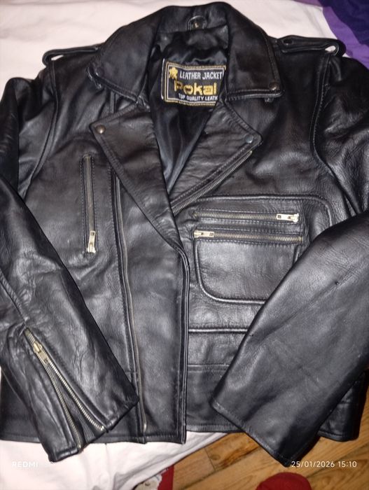 Casaco para moto em pele