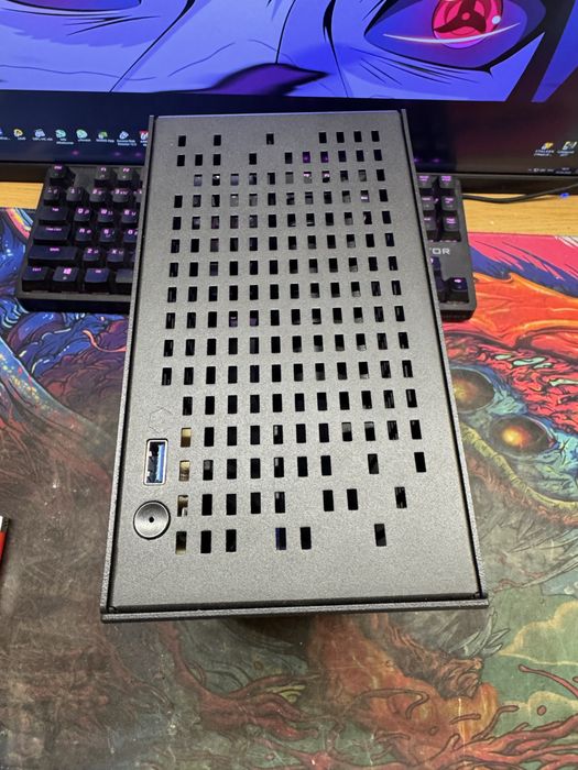 Корпус для пк mini itx+райзер pcie 4