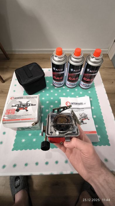 Портативна газова плитка Intertool