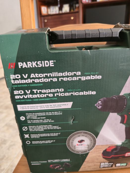 Parafusadeira/Berbequim Parkside 20V