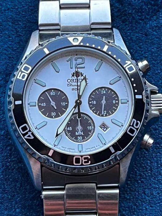 Zegarek Orient panda solar chronograph full set