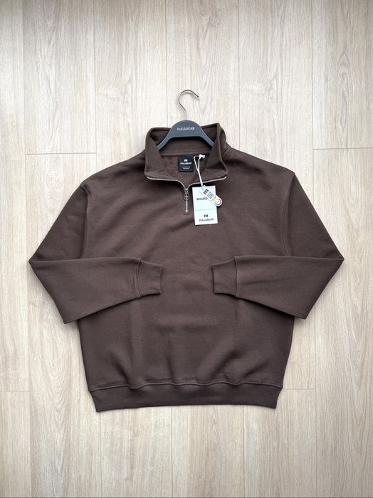 Чоловічий Світшот PULL&BEAR 1/3 Zip Sweatshirt Свитшот Кофта Мужская Новая Худи