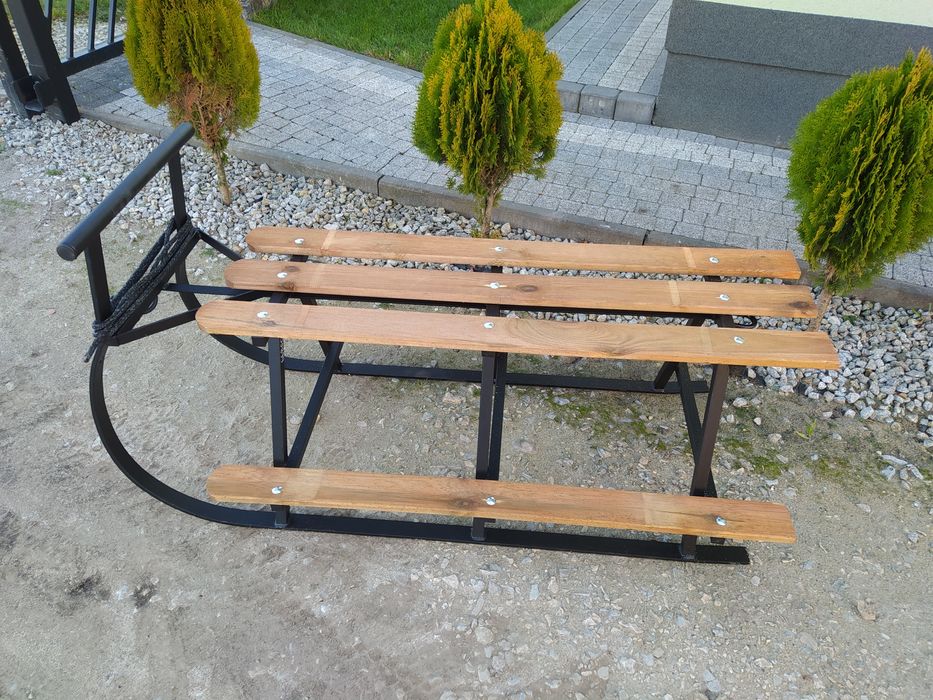 Sanki 120cm, sanki sanie kulig duże masywne