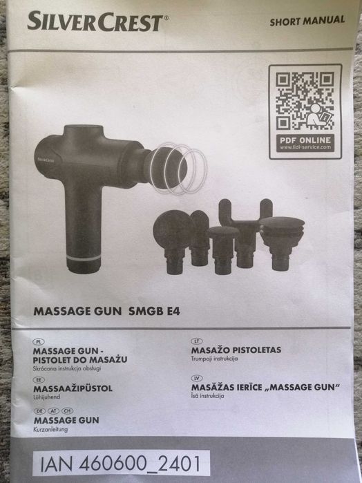 Masażer SilverCrest nowy kompletny zestaw w etui