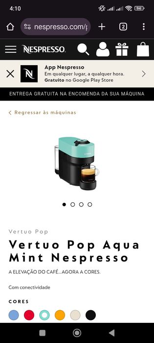 Aspirador e máquina de cápsulas