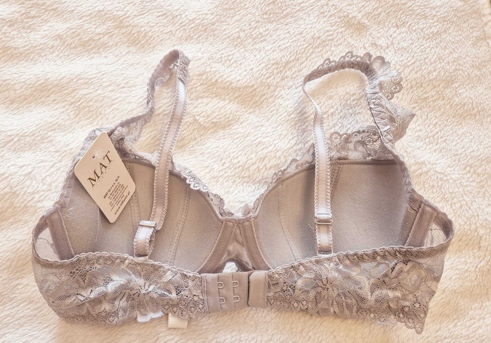 Biustonosz Usztywniany jasny szary Carmela MAT