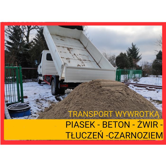 piasek beton żwir czarnoziem tłuczeń frez kruszywo asfalt piach