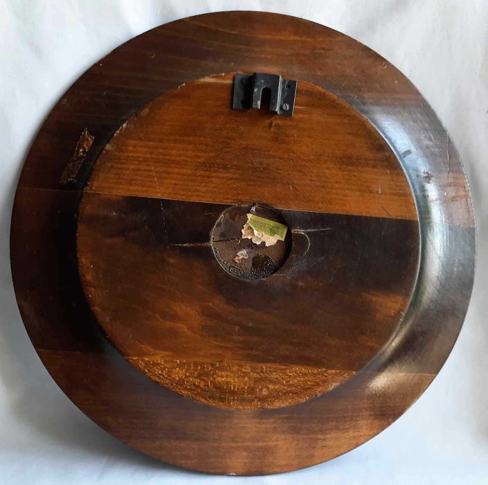 Snycerka Góralska Talerz Patera Drewno Cepelia Sztuka Ludowa