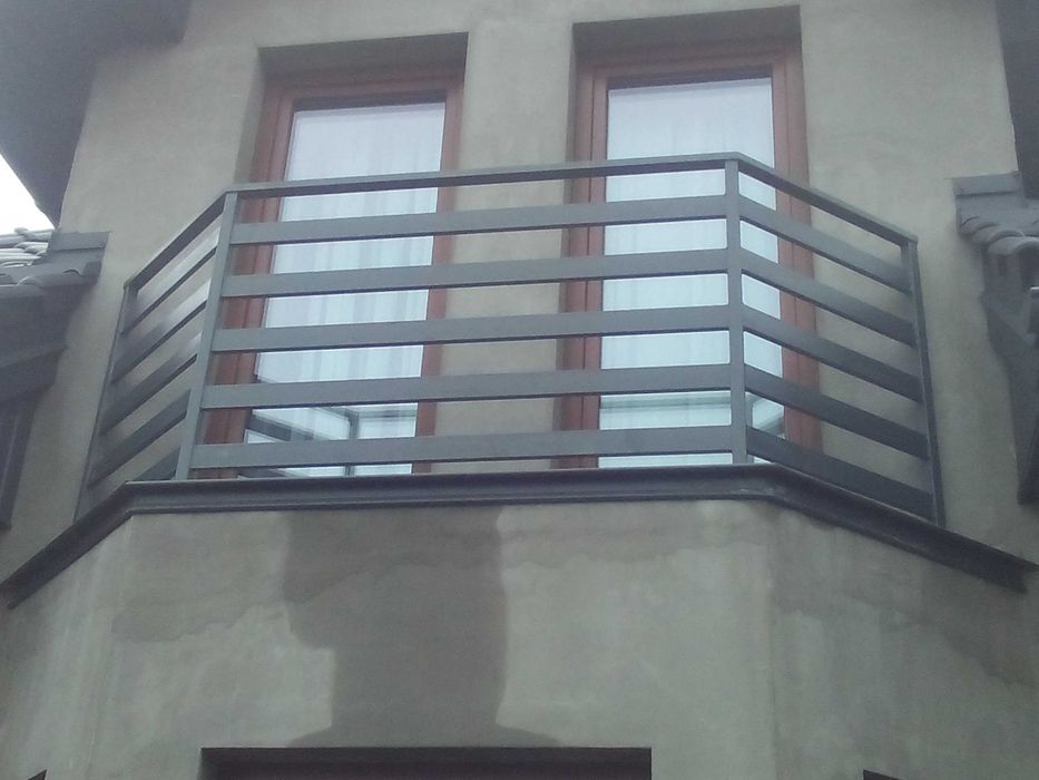 Balustrada zewnętrzna balkon nowoczesna poziomo