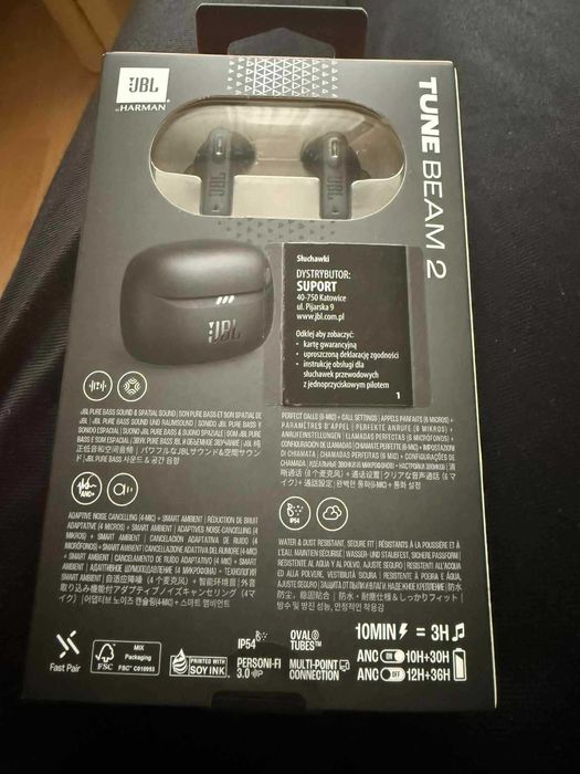 Słuchawki JBL Tune Beam 2 czarne *NOWE*