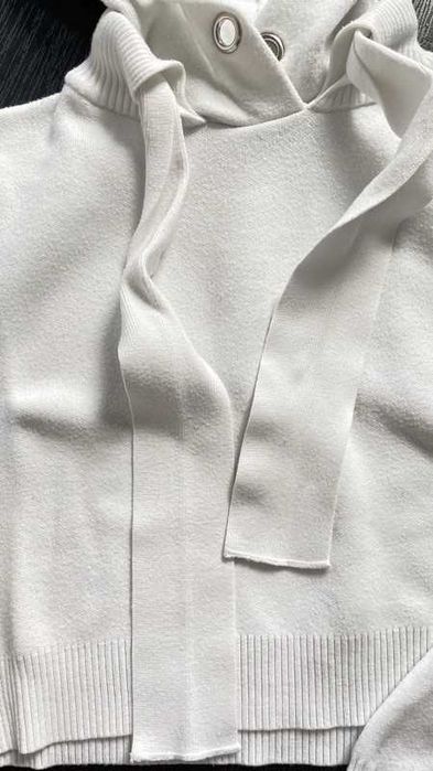 Bluza crop top biała ZARA S