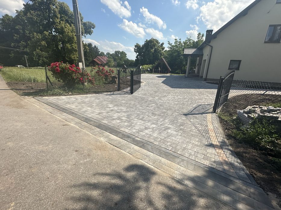 Usługi brukarskie, ukladanie kostki brukowej