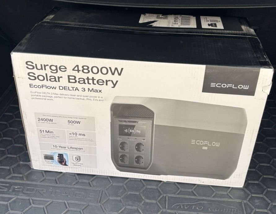 EcoFlow DELTA 3 Max (2048 Вт·год) Зарядна станція нова!